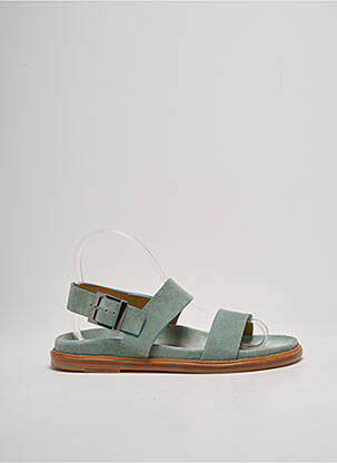 Sandales/nu pieds chiquet talon plat jusqu'à 3cm vert STURLINI femme