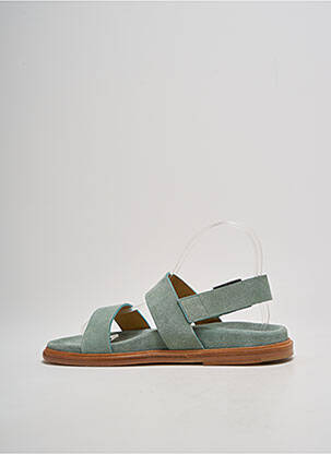 Sandales/nu pieds chiquet talon plat jusqu'à 3cm vert STURLINI femme