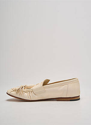 Mocassins chiquet talon plat jusqu'à 3cm beige STURLINI femme