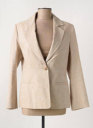 Blazer poignets boutonnés beige MAX & MOI femme