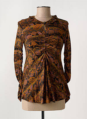 T-shirt manches longues manches longues marron HIGH femme
