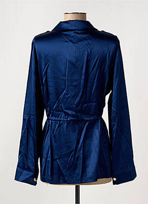 Chemisier coupe cintrée manches longues bleu MAX & MOI femme