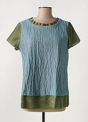 T-shirt coupe cintrée manches courtes bleu RIALTO 48 femme