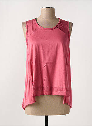 Débardeur coupe cintrée sans manche rose HIGH femme