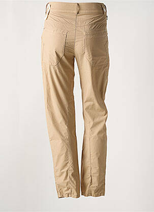 Pantalon droit tissage popeline taille normale marron HIGH femme