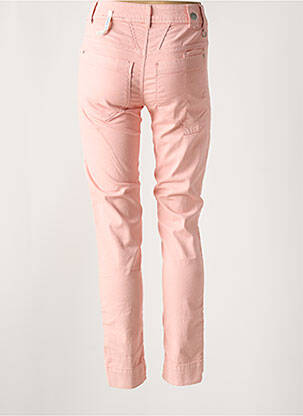 Pantalon slim tissage popeline taille normale rose HIGH femme