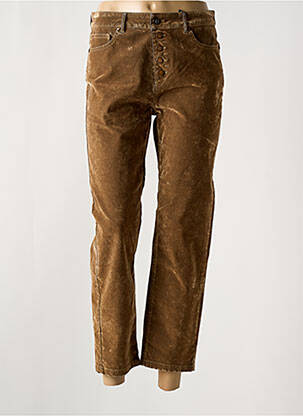 Pantalon 7/8 stretch taille normale marron MAYJUNE femme