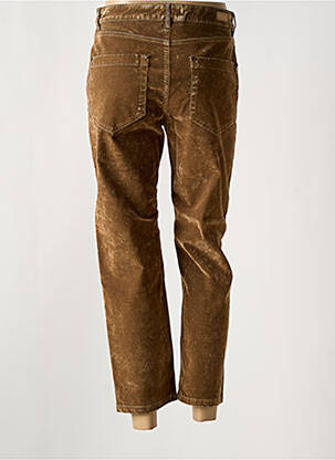 Pantalon 7/8 stretch taille normale marron MAYJUNE femme