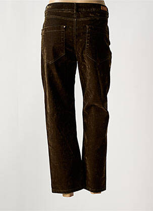 Pantalon 7/8 stretch taille normale vert MAYJUNE femme
