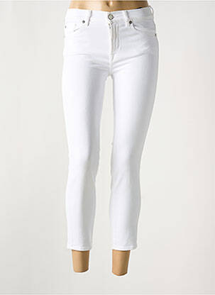 Jeans coupe slim stretch taille normale blanc 7 FOR ALL MANKIND femme