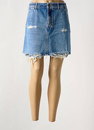 Jupe courte poches bleu JACOB COHEN femme