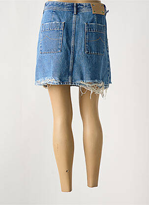 Jupe courte poches bleu JACOB COHEN femme