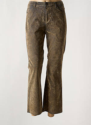 Pantalon droit marron MAYJUNE pour femme