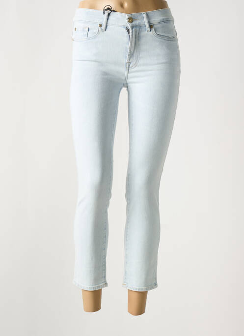 Jeans coupe slim stretch taille normale bleu FOR ALL MANKIND femme