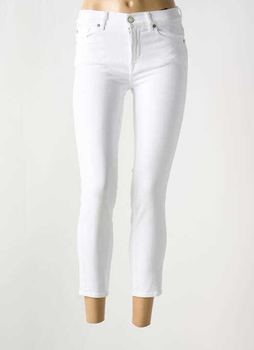 Jeans coupe slim blanc FOR ALL MANKIND pour femme