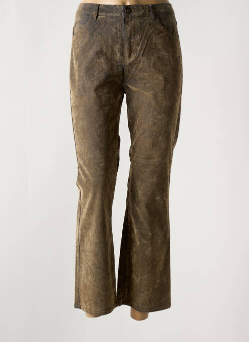 Pantalon droit marron MAYJUNE femme