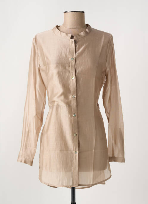 Tunique manches longues beige RIALTO 48 pour femme