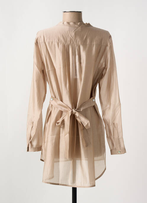Tunique manches longues beige RIALTO 48 pour femme
