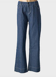 Jeans coupe large taille normale taille normale bleu ZHENZI femme