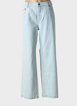 Jeans coupe large stretch taille normale bleu ZHENZI femme