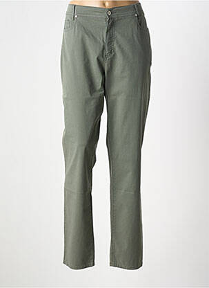 Pantalon slim taille élastique taille normale vert ANNA MONTANA femme