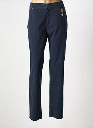 Pantalon slim taille élastique taille normale bleu ANNA MONTANA femme