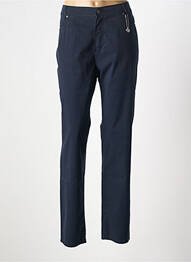 Pantalon slim taille élastique taille normale bleu ANNA MONTANA femme
