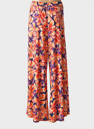Pantalon large coupe fluide taille normale orange JORGIE PARIS femme