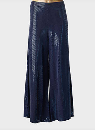 Pantalon large coupe fluide taille normale bleu JORGIE PARIS femme