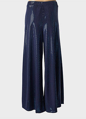 Pantalon large coupe fluide taille normale bleu JORGIE PARIS femme
