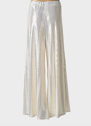 Pantalon large coupe fluide taille normale beige JORGIE PARIS femme