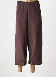 Pantacourt coupe droite taille normale marron G!OZE femme