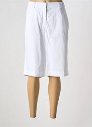 Bermuda taille élastique taille normale blanc ADELINA BY SCHEITER femme
