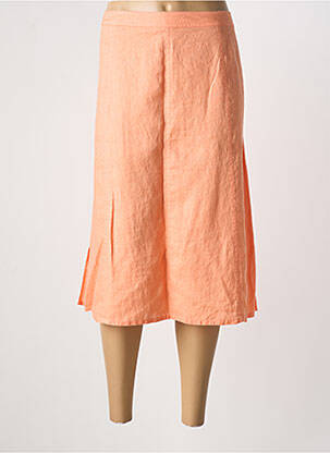 Jupe mi-longue taille à pinces orange BARBARA LEBEK femme