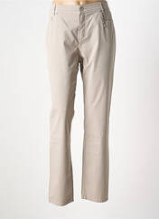Pantalon slim marron ANNA MONTANA pour femme seconde vue