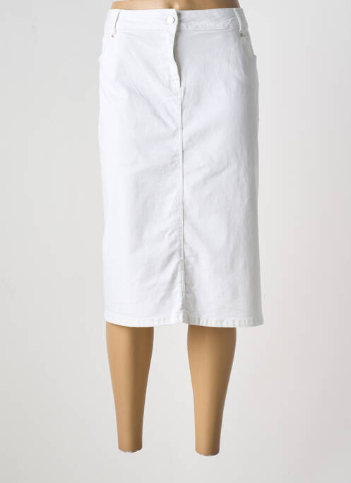 Jupe mi-longue blanc DIANE LAURY pour femme