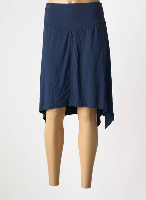 Jupe mi-longue bleu ZHENZI pour femme