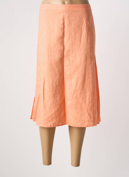 Jupe mi-longue orange BARBARA LEBEK pour femme