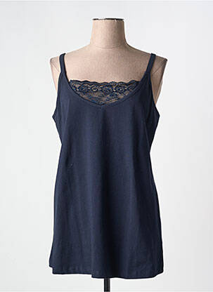 Top/caraco tissage jersey bleu ZHENZI femme