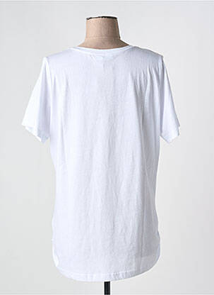 T-shirt coupe droite manches courtes blanc ZHENZI femme