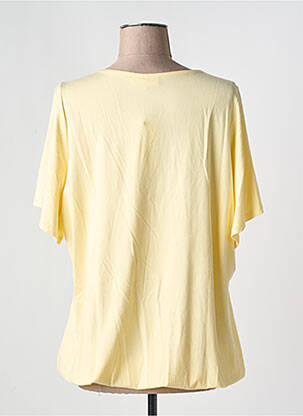 T-shirt stretch manches courtes jaune ZHENZI femme