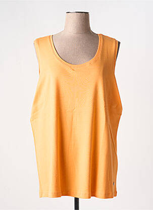 Débardeur coupe droite sans manche orange NO SECRET femme