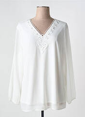 Blouse blanc CHRISTY femme seconde vue