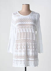 Pull tunique blanc ZHENZI femme seconde vue