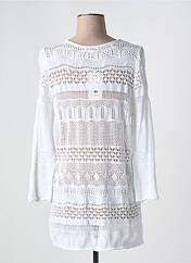 Pull tunique blanc ZHENZI femme seconde vue