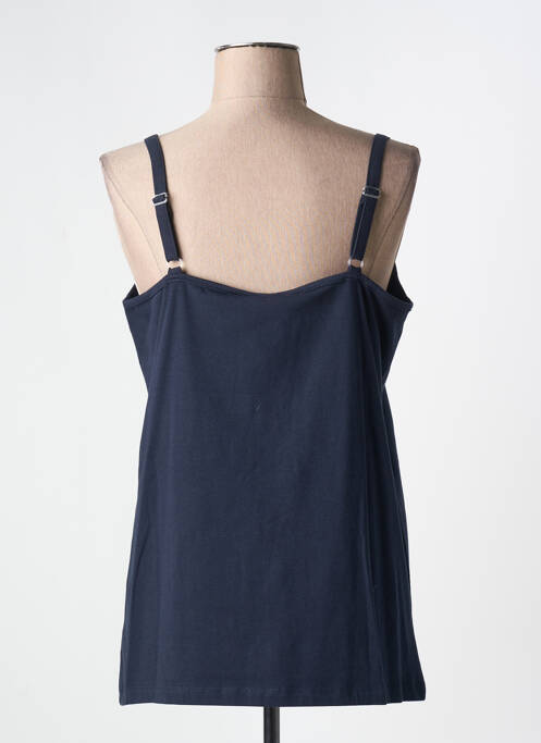 Top/caraco tissage jersey bleu ZHENZI femme