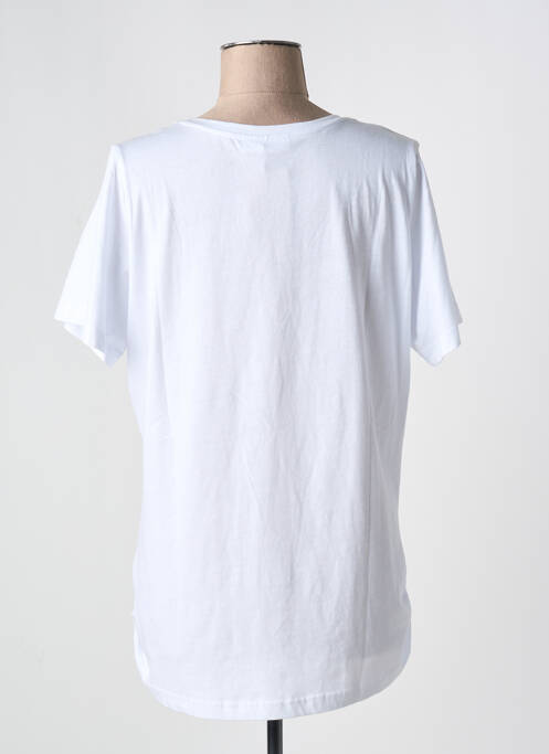 T-shirt coupe droite manches courtes blanc ZHENZI femme