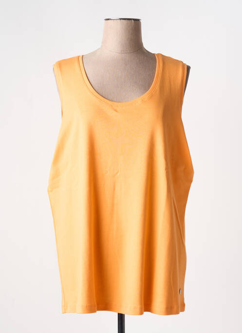 Débardeur coupe droite sans manche orange NO SECRET femme