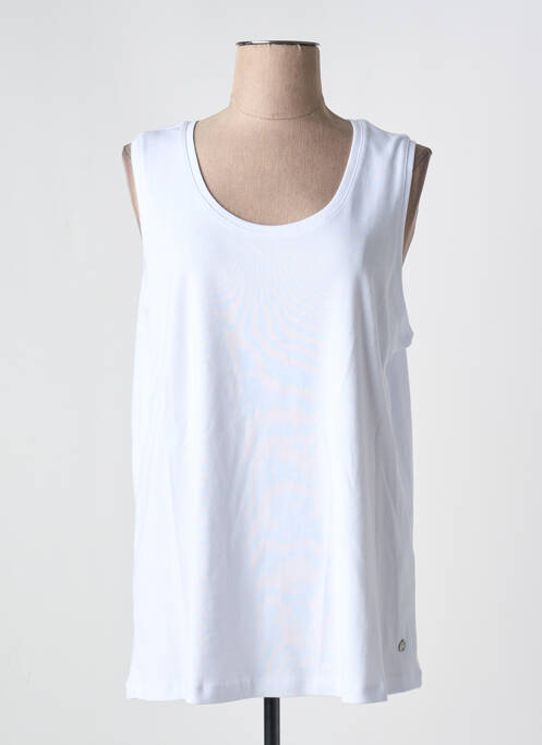 Débardeur coupe droite sans manche blanc NO SECRET femme