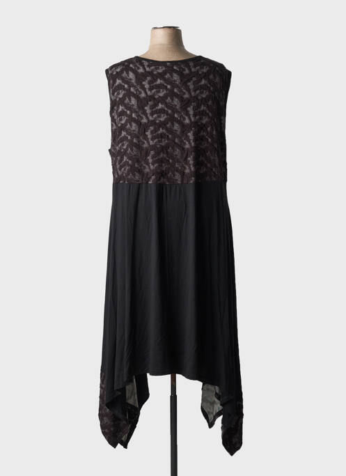 Robe longue sans manche sans manche noir EDMOND DE PARIS femme